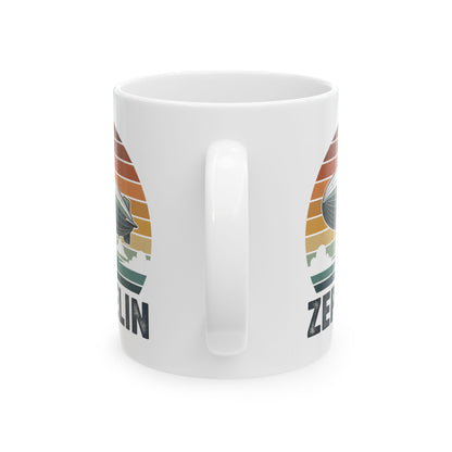 Zeppelin Retro Vintage Sunset 70s 80s Dirigible Airship Coffee Mug