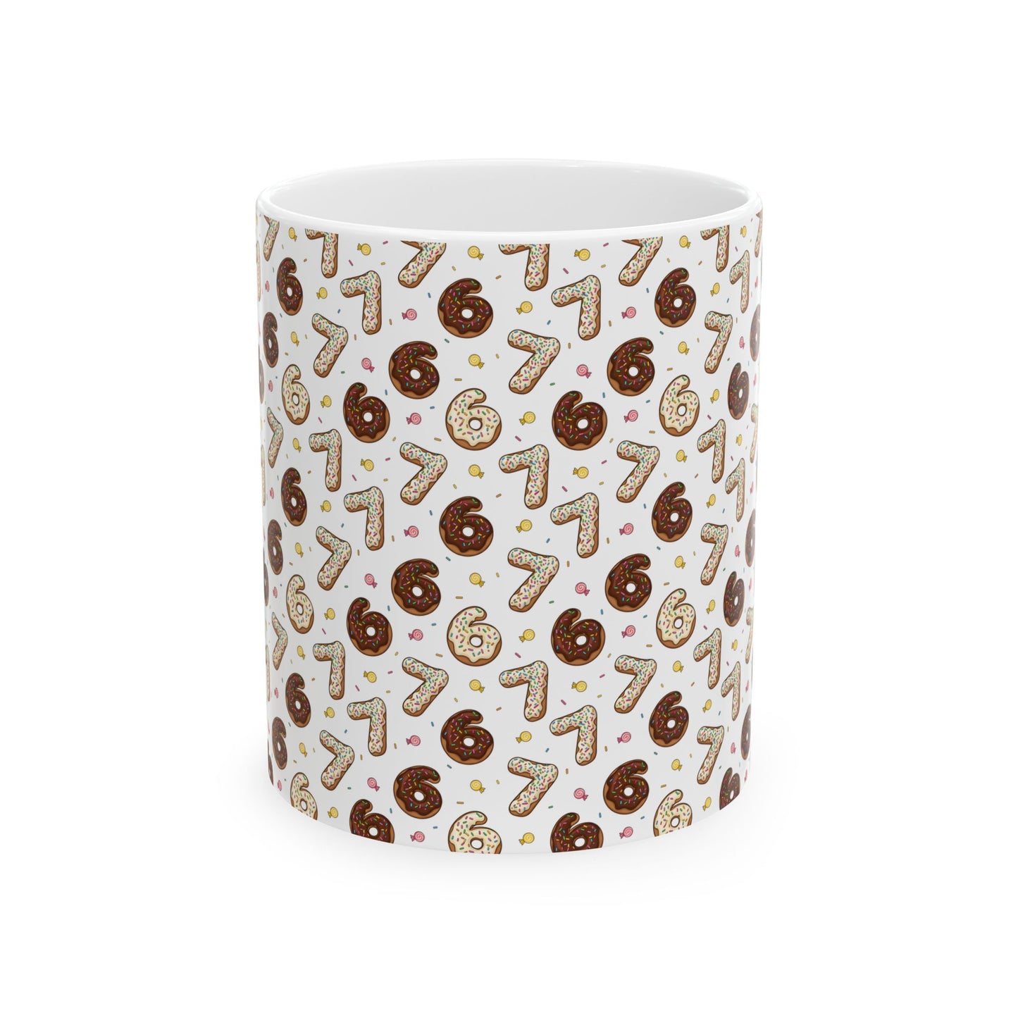 Personalized 67 Six Seven Meme Mug, Funny Gen Alpha Slang 67 Coffee Mug